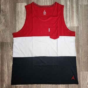 Air Jordan Jumpman Black/ Red Tank Top Shirt Size XL Men's